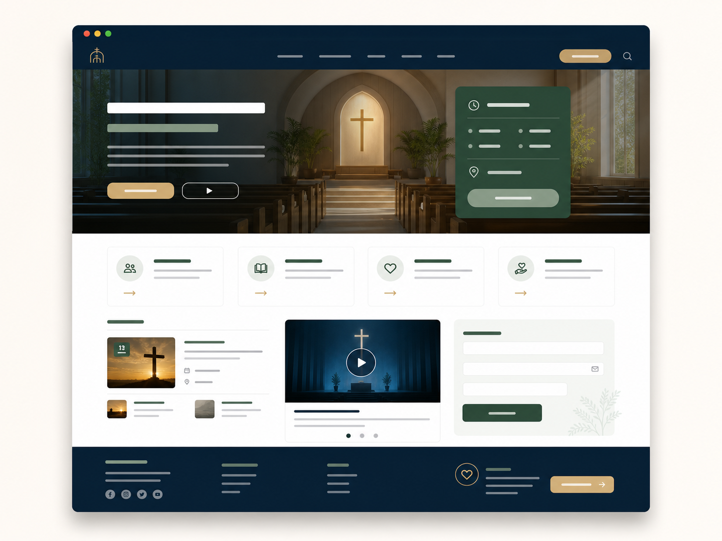 Church Website website preview