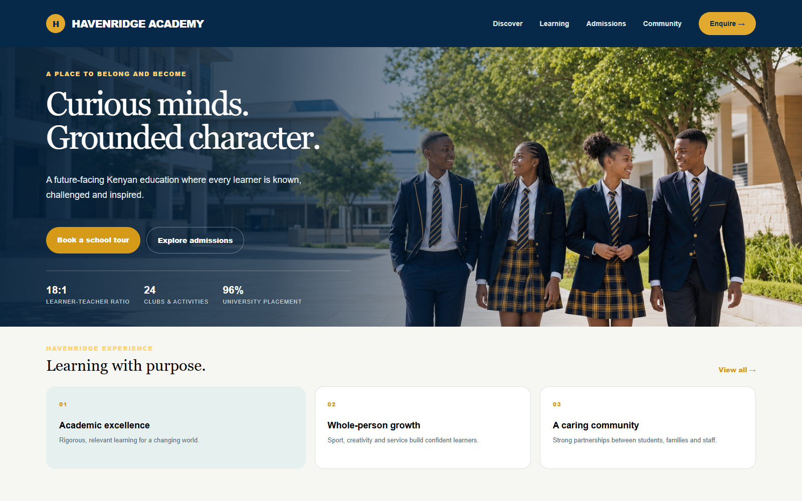School Website website preview